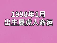 1998年1月出生属虎人命运