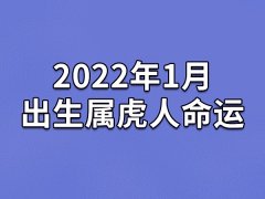 2022年1月出生属虎人命运