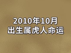 2010年10月出生属虎人命运(农历、爱情、事业运势解析)