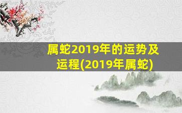 <strong>属蛇2019年的运势及运程</strong>