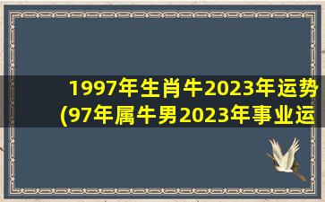 1997年生肖牛2023年运势(9