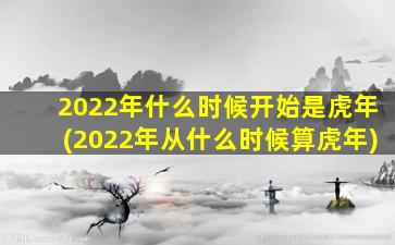 2022年什么时候开始是虎年(2022年从什么时候算虎年)