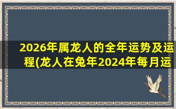 <strong>2026年属龙人的全年运势及</strong>