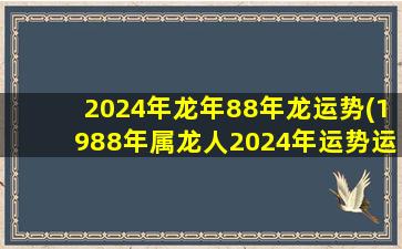 2024年龙年88年龙运势(198
