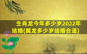 <strong>生肖龙今年多少岁2022年</strong>