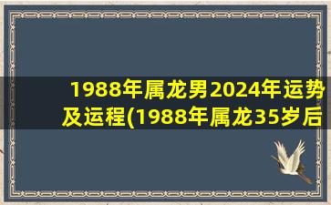 1988年属龙男2024年运势及运