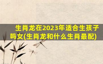 <strong>生肖龙在2023年适合生孩</strong>