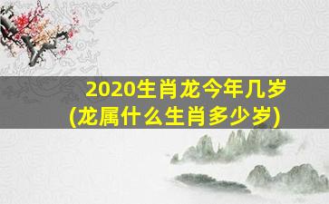 <strong>2020生肖龙今年几岁(龙属</strong>