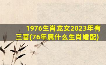 <strong>1976生肖龙女2023年有三喜</strong>