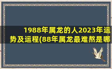 1988年属龙的人2023年运势