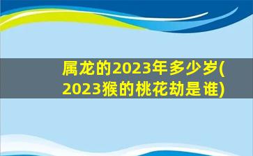 属龙的2023年多少岁(202