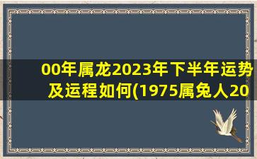 <strong>00年属龙2023年下半年运势</strong>