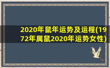 2020年鼠年运势及运程(19